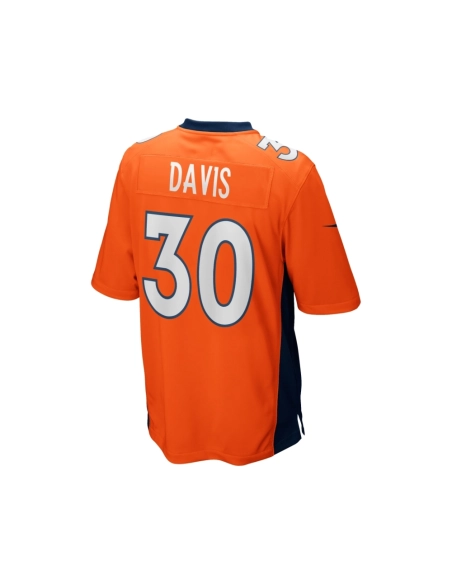Mens Denver Broncos Terrell Davis Orange Game Retired Player Jersey