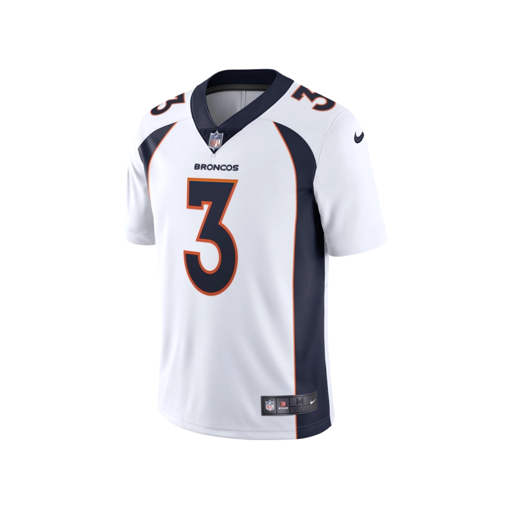 Mens Denver Broncos Russell Wilson White Team Vapor Limited Jersey