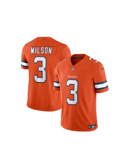 Mens Denver Broncos Russell Wilson Orange Vapor F.U.S.E. Limited Jersey