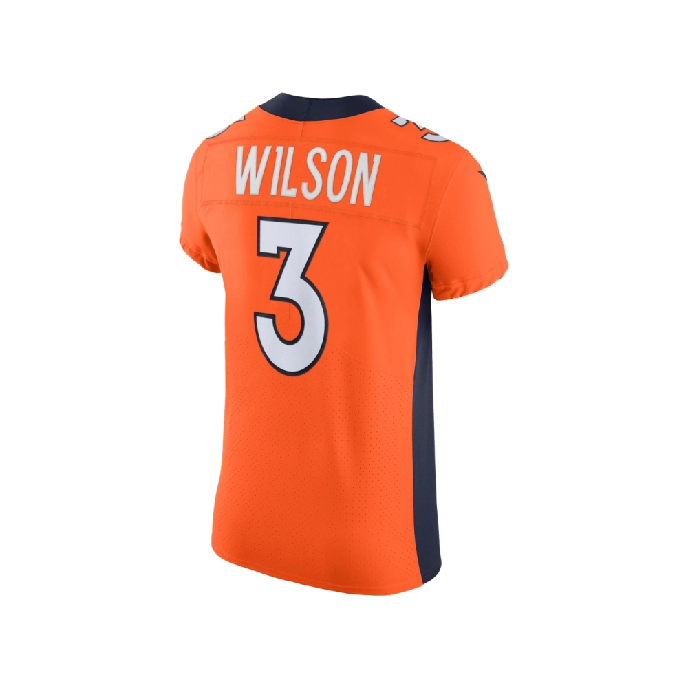 Mens Denver Broncos Russell Wilson Orange Vapor Elite Jersey