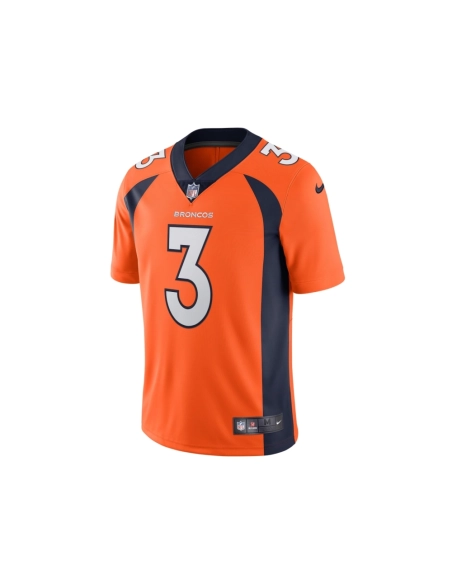Mens Denver Broncos Russell Wilson Orange Team Vapor Limited Jersey