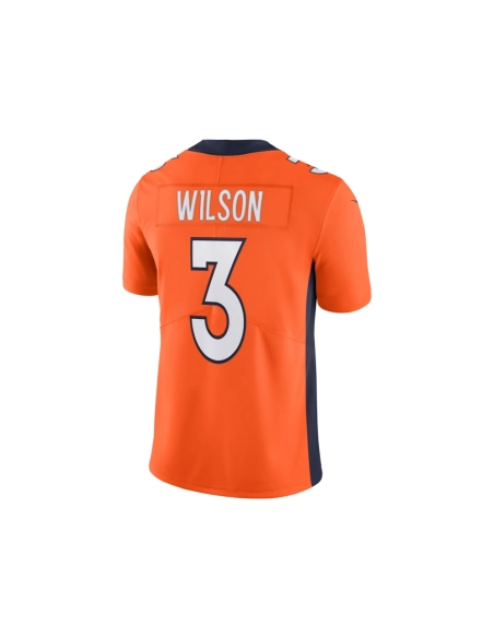 Mens Denver Broncos Russell Wilson Orange Team Vapor Limited Jersey