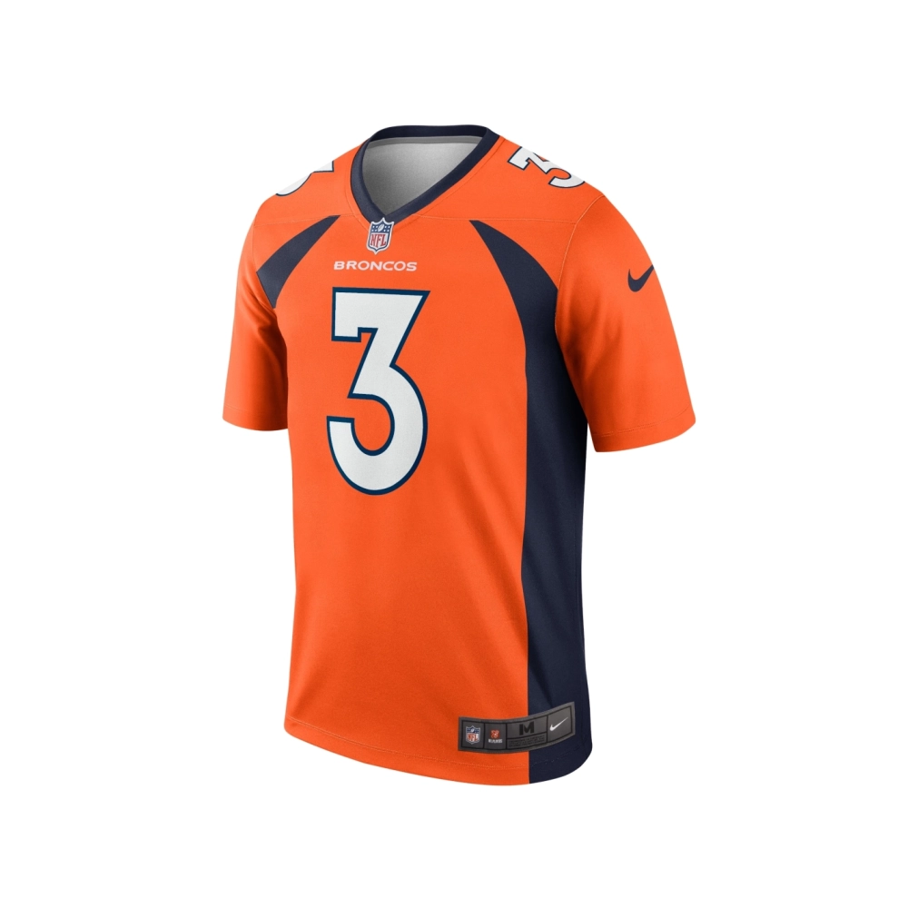 Mens Denver Broncos Russell Wilson Orange Legend Jersey