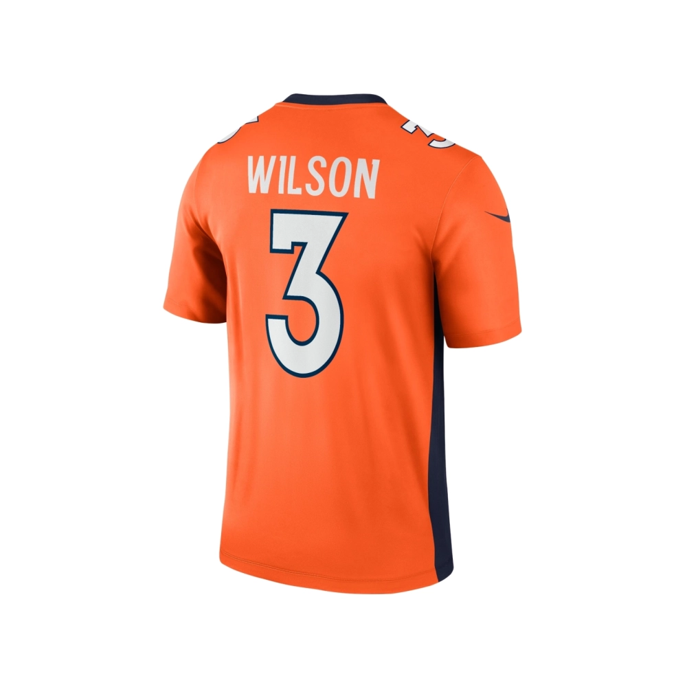 Mens Denver Broncos Russell Wilson Orange Legend Jersey
