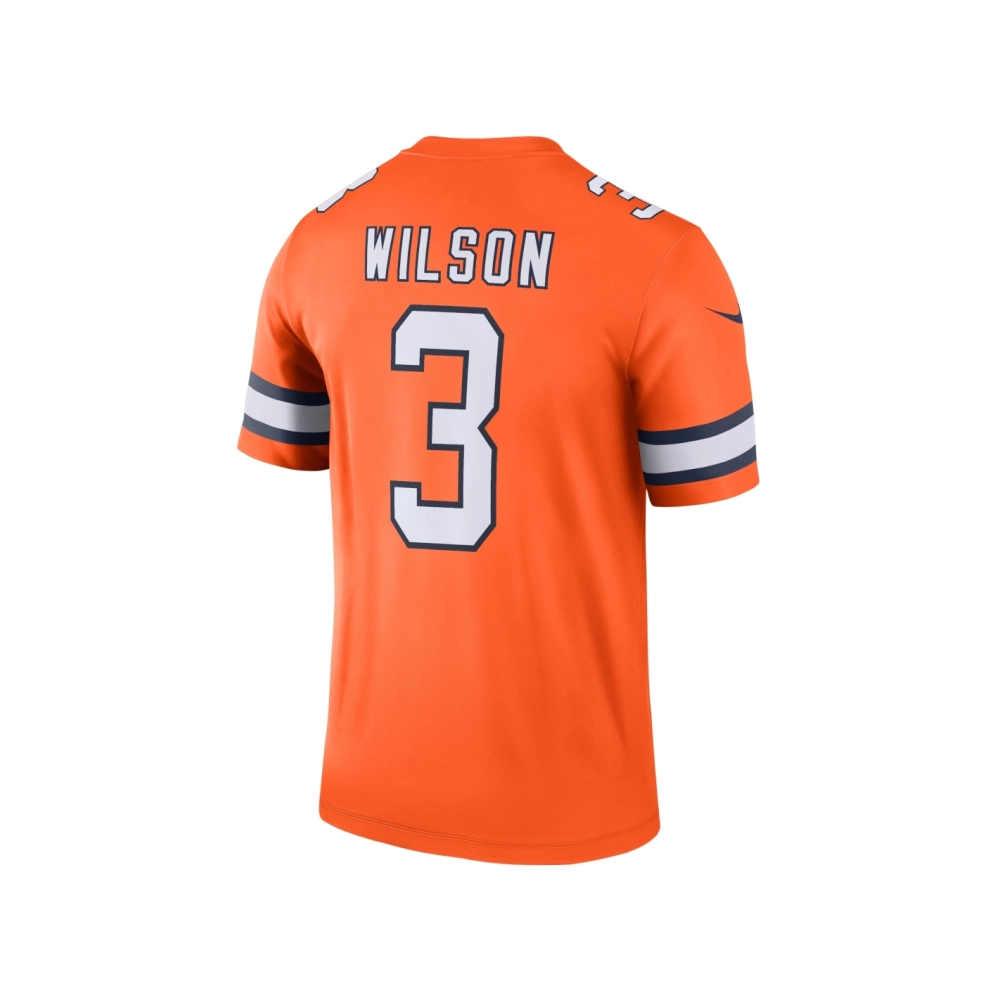 Mens Denver Broncos Russell Wilson Orange Alternate Legend Jersey