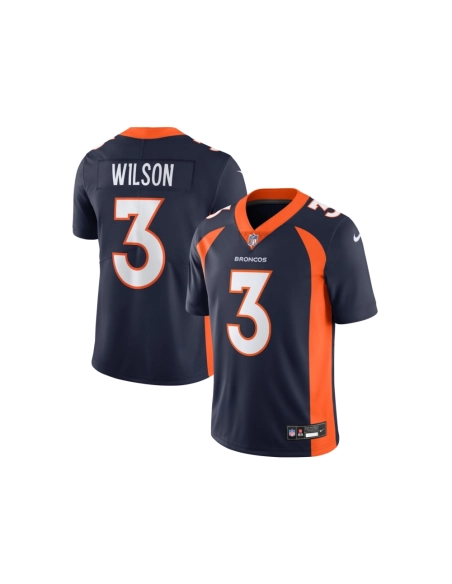 Mens Denver Broncos Russell Wilson Navy Vapor Untouchable Limited Jersey