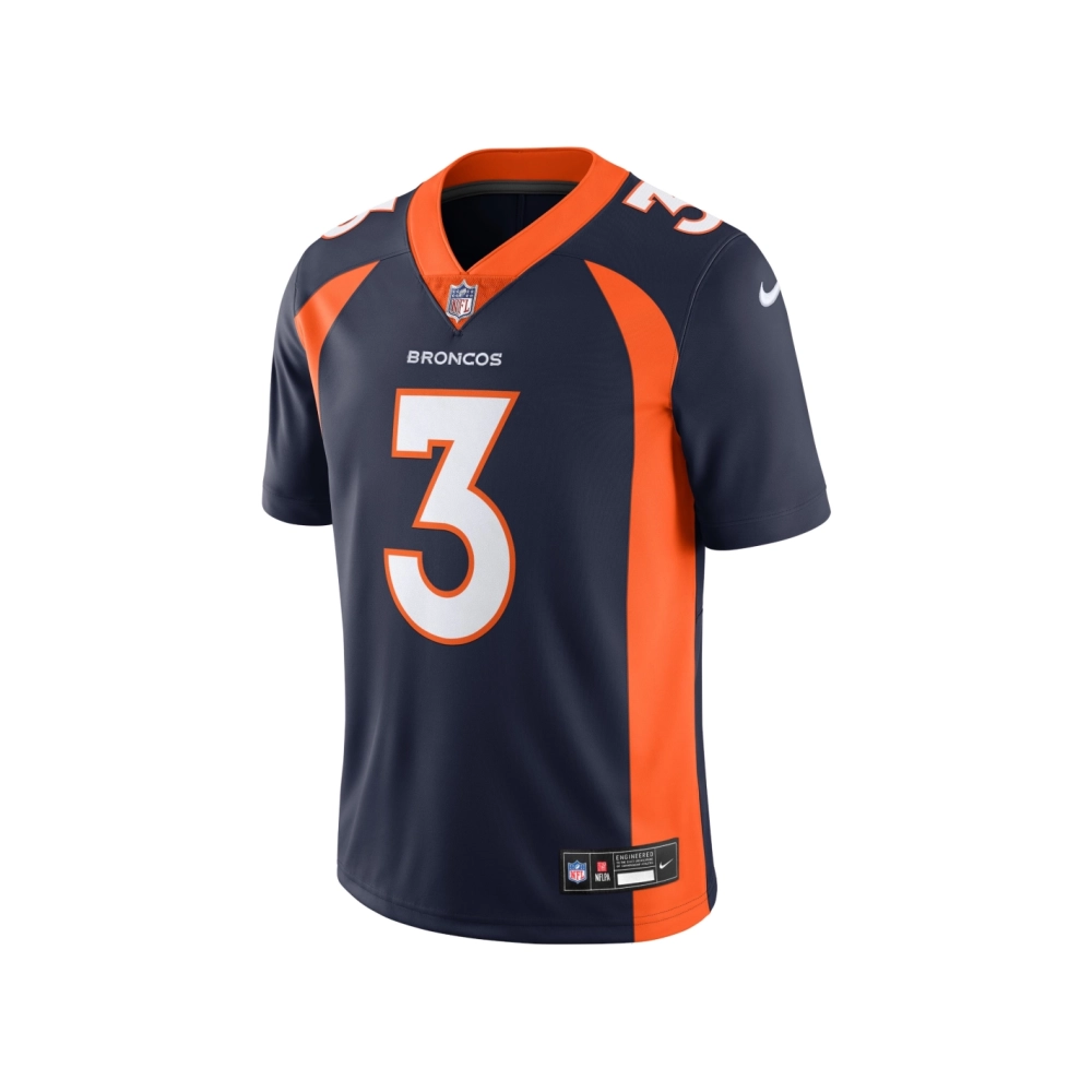 Mens Denver Broncos Russell Wilson Navy Vapor Untouchable Limited Jersey