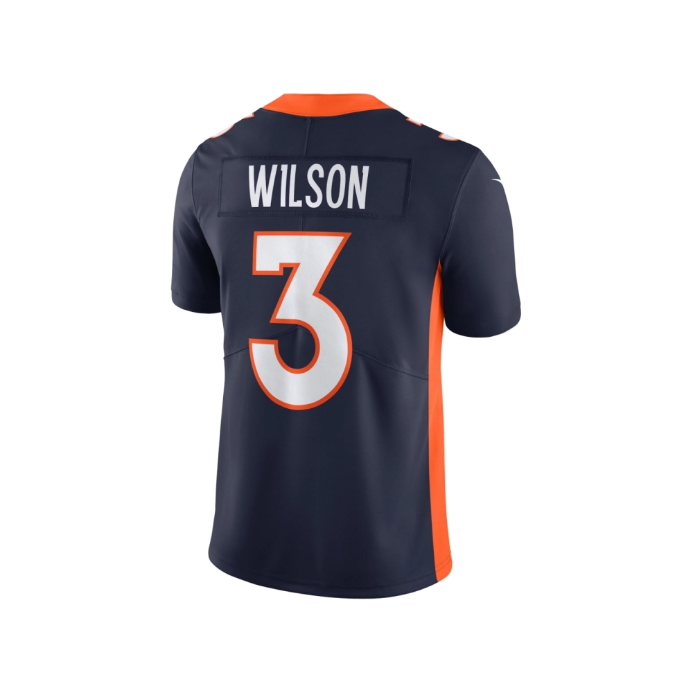 Mens Denver Broncos Russell Wilson Navy Vapor Untouchable Limited Jersey