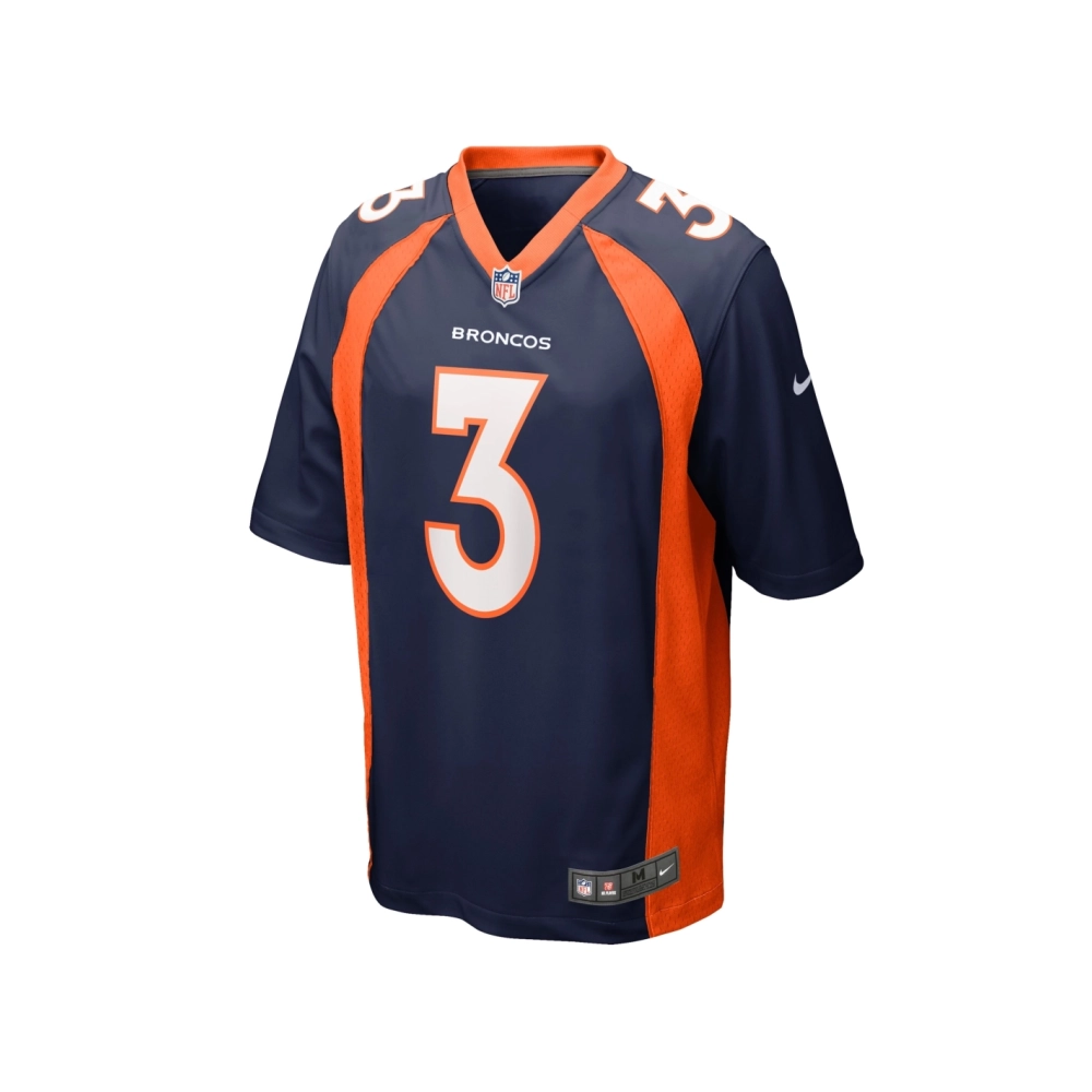 Mens Denver Broncos Russell Wilson Navy Alternate Game Jersey