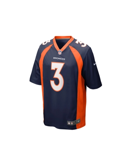 Mens Denver Broncos Russell Wilson Navy Alternate Game Jersey