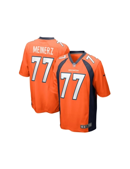 Mens Denver Broncos Quinn Meinerz Orange Game Jersey