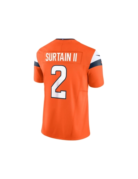 Mens Denver Broncos Patrick Surtain II Orange Mile High Collection Vapor F.U.S.E. Limited Jersey