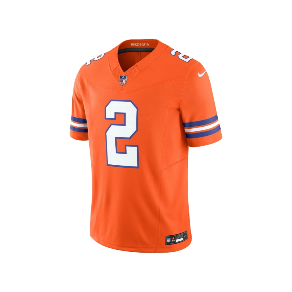 Mens Denver Broncos Patrick Surtain II Orange Alternate Mile High Collection 1977 Throwback Vapor F.U.S.E. Limited Jersey