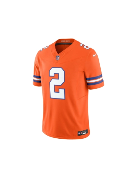 Mens Denver Broncos Patrick Surtain II Orange Alternate Mile High Collection 1977 Throwback Vapor F.U.S.E. Limited Jersey