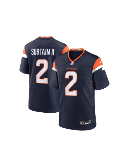 Mens Denver Broncos Patrick Surtain II Navy Mile High Collection Alternate Game Jersey