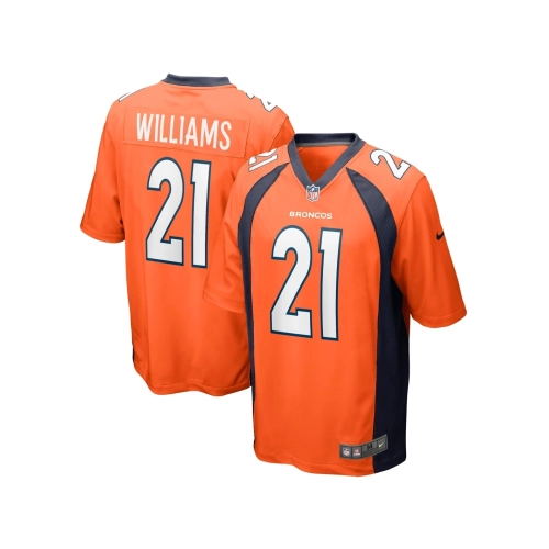 Mens Denver Broncos KWaun Williams Orange Game Jersey