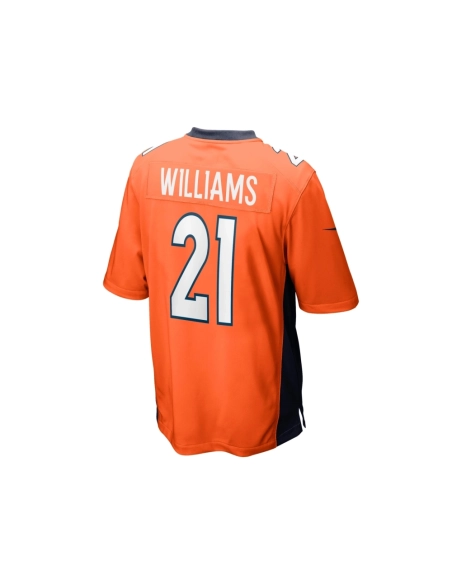 Mens Denver Broncos KWaun Williams Orange Game Jersey