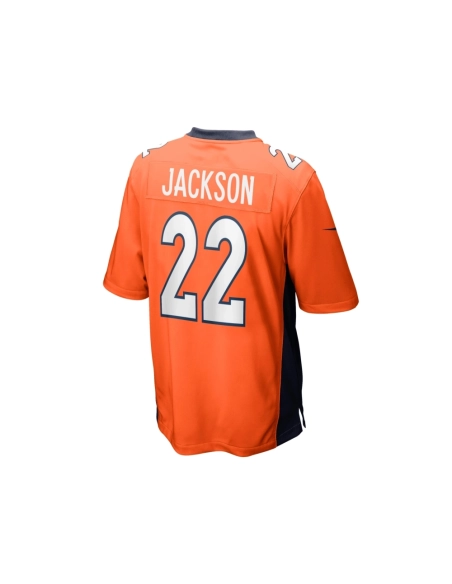 Mens Denver Broncos Kareem Jackson Orange Game Jersey