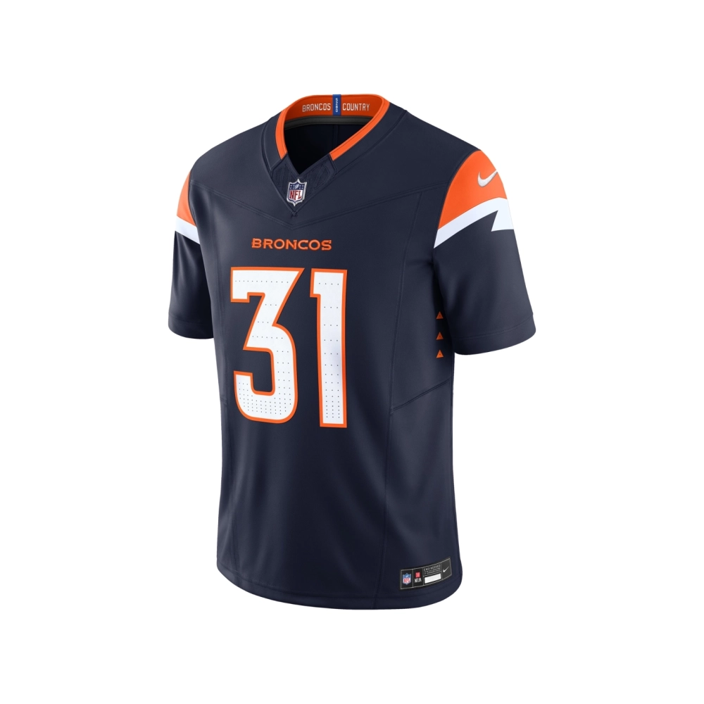 Mens Denver Broncos Justin Simmons Navy Vapor F.U.S.E. Limited Jersey