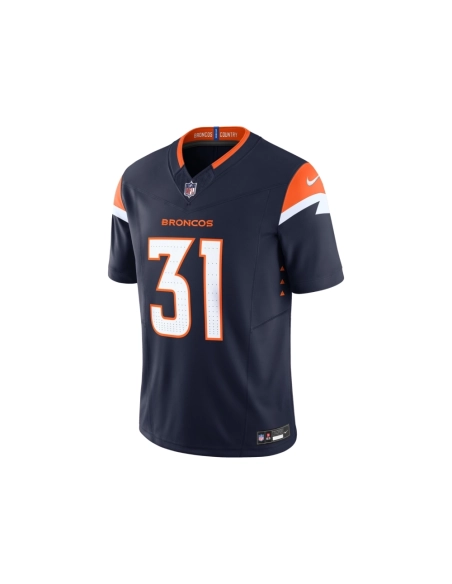 Mens Denver Broncos Justin Simmons Navy Vapor F.U.S.E. Limited Jersey