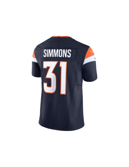 Mens Denver Broncos Justin Simmons Navy Vapor F.U.S.E. Limited Jersey
