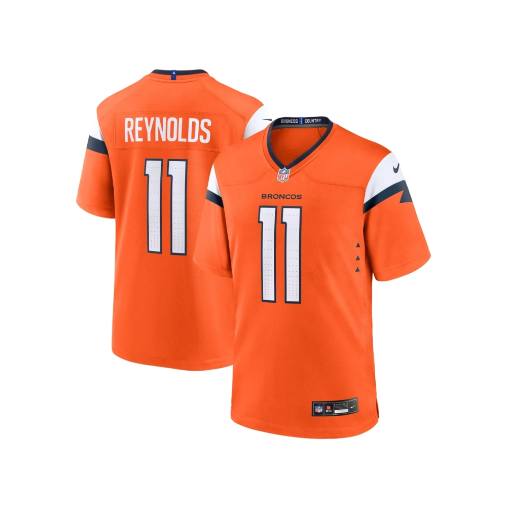 Mens Denver Broncos Josh Reynolds Orange Game Jersey