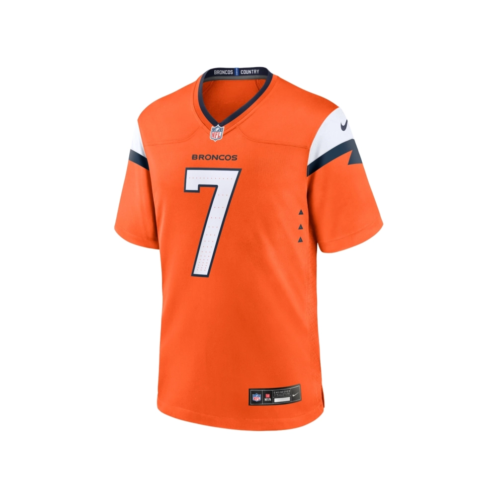 Mens Denver Broncos John Elway Orange Mile High Collection Retired Player Game Jersey