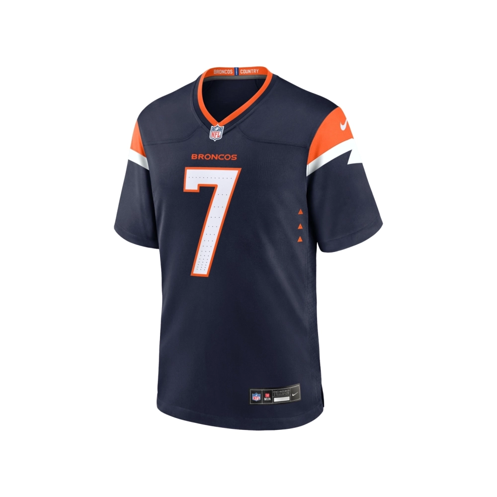 Mens Denver Broncos John Elway Navy Mile High Collection Alternate Retired Player Game Jersey