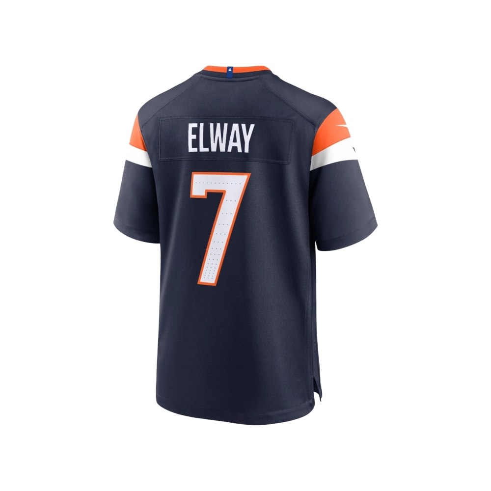 Mens Denver Broncos John Elway Navy Mile High Collection Alternate Retired Player Game Jersey