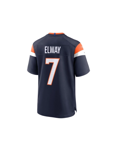 Mens Denver Broncos John Elway Navy Mile High Collection Alternate Retired Player Game Jersey