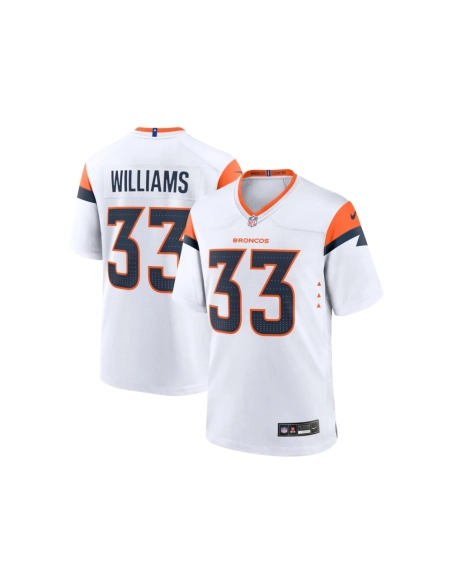 Mens Denver Broncos Javonte Williams White Mile High Collection Game Jersey