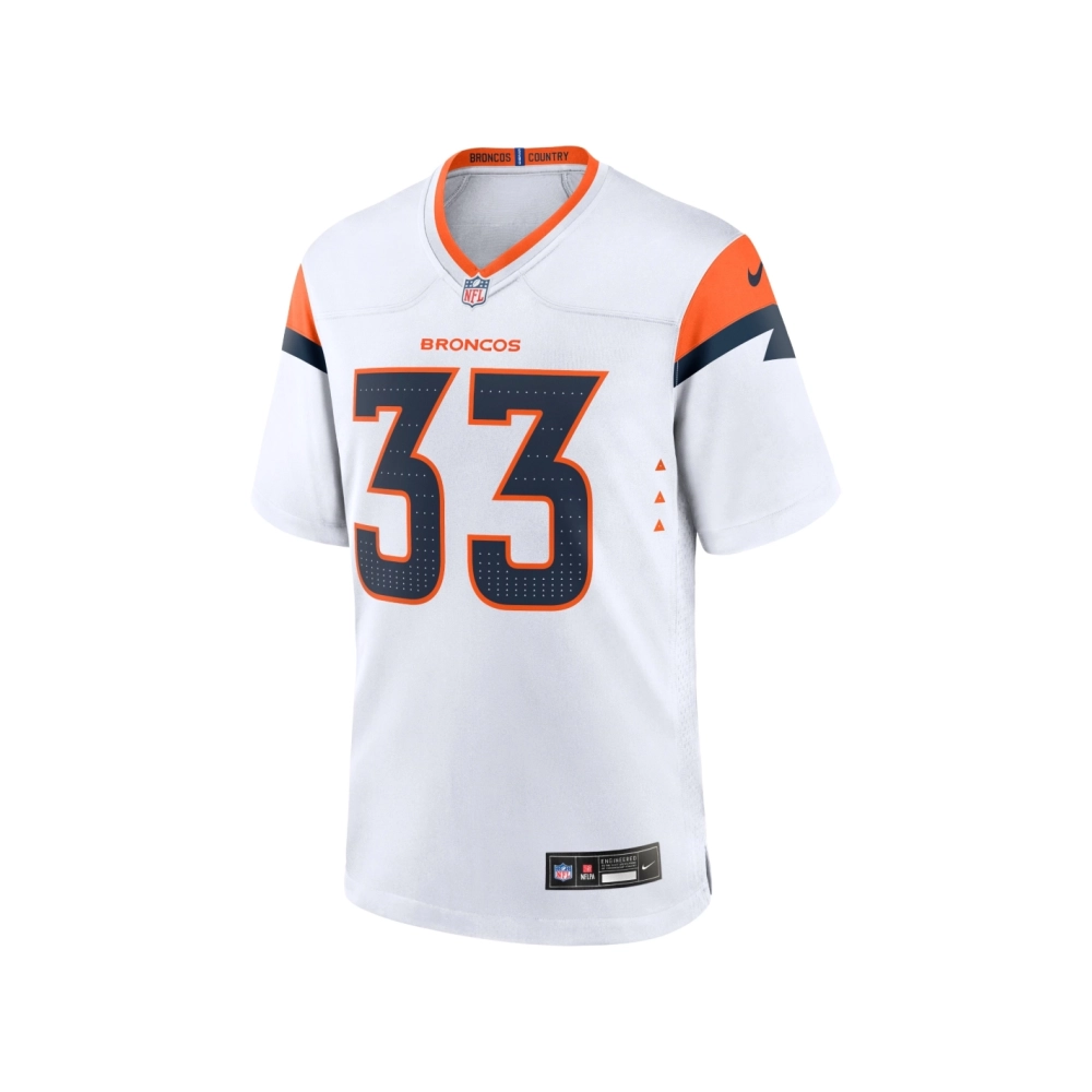 Mens Denver Broncos Javonte Williams White Mile High Collection Game Jersey