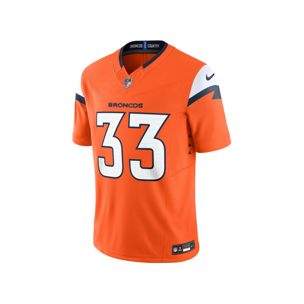 Mens Denver Broncos Javonte Williams Orange Mile High Collection Vapor F.U.S.E. Limited Jersey