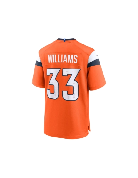Mens Denver Broncos Javonte Williams Orange Mile High Collection Game Jersey