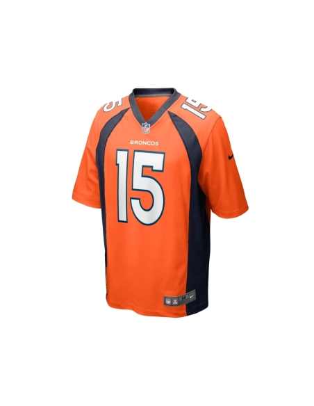 Mens Denver Broncos Jalen Virgil Orange Game Player Jersey