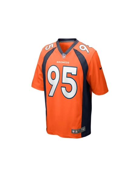 Mens Denver Broncos Elijah Garcia Orange Team Game Jersey