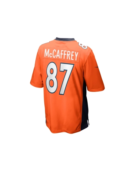 Mens Denver Broncos Ed McCaffrey Orange Game Retired Player Jersey