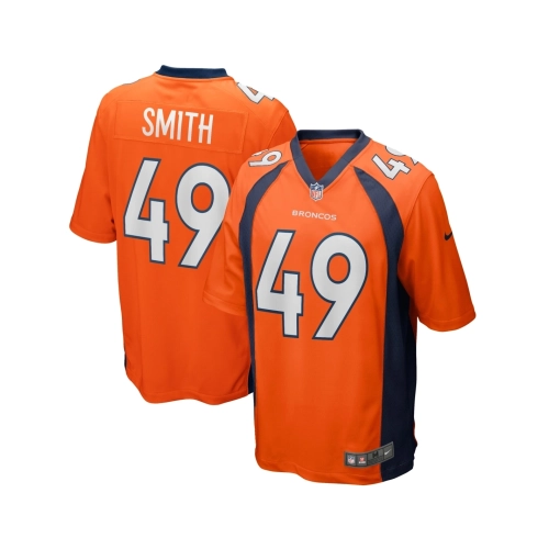 Mens Denver Broncos Dennis Smith Orange Game Retired Player Jersey