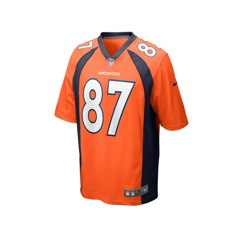 Mens Denver Broncos David Sills Orange Team Game Jersey