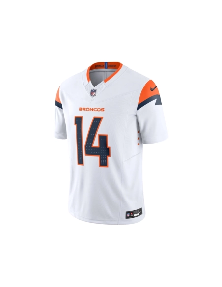 Mens Denver Broncos Courtland Sutton White Mile High Collection Vapor F.U.S.E. Limited Jersey