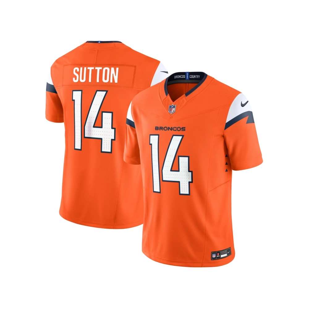 Mens Denver Broncos Courtland Sutton Orange Mile High Collection Vapor F.U.S.E. Limited Jersey