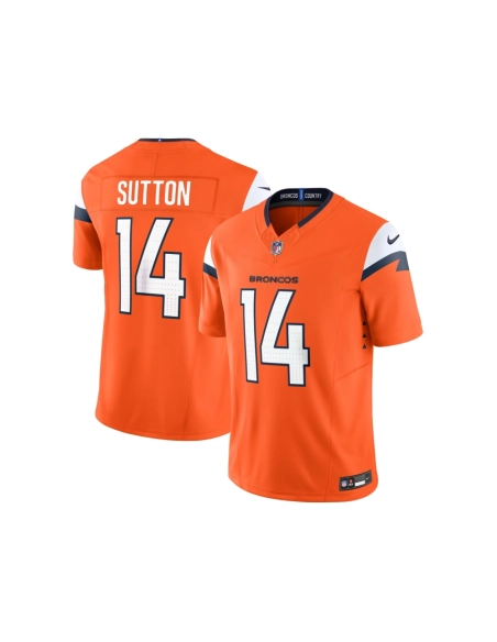 Mens Denver Broncos Courtland Sutton Orange Mile High Collection Vapor F.U.S.E. Limited Jersey