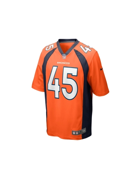 Mens Denver Broncos Christopher Allen Orange Game Player Jersey