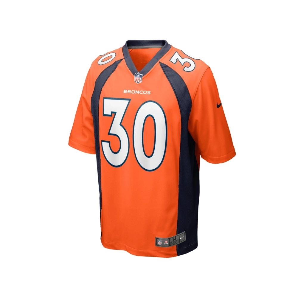 Mens Denver Broncos Caden Sterns Orange Game Jersey