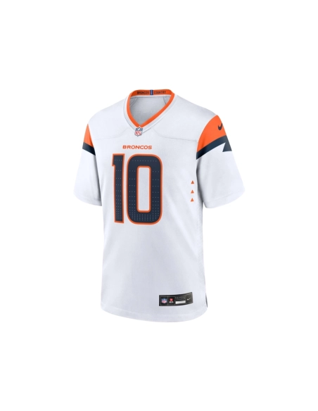 Mens Denver Broncos Bo Nix White Game Jersey