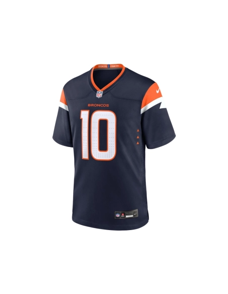 Mens Denver Broncos Bo Nix Navy Alternate Game Jersey