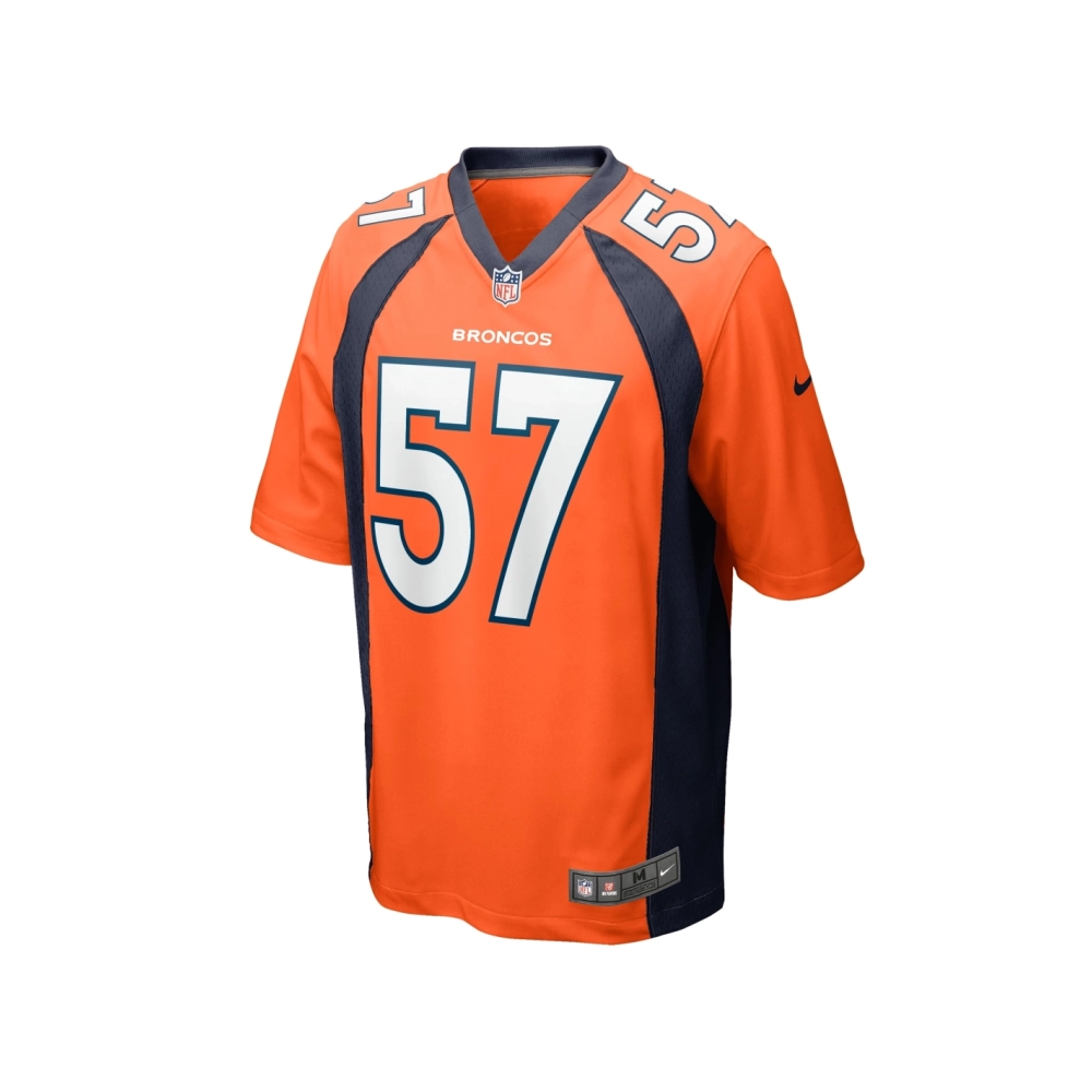 Mens Denver Broncos Ben Niemann Orange Team Game Jersey