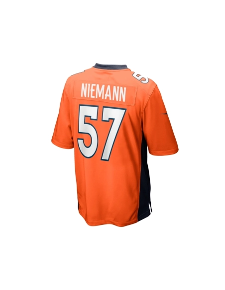 Mens Denver Broncos Ben Niemann Orange Team Game Jersey