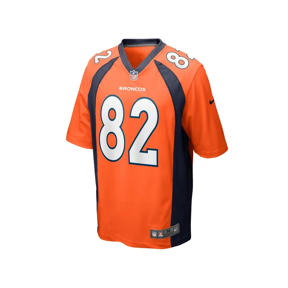 Mens Denver Broncos Adam Trautman Orange Team Game Jersey