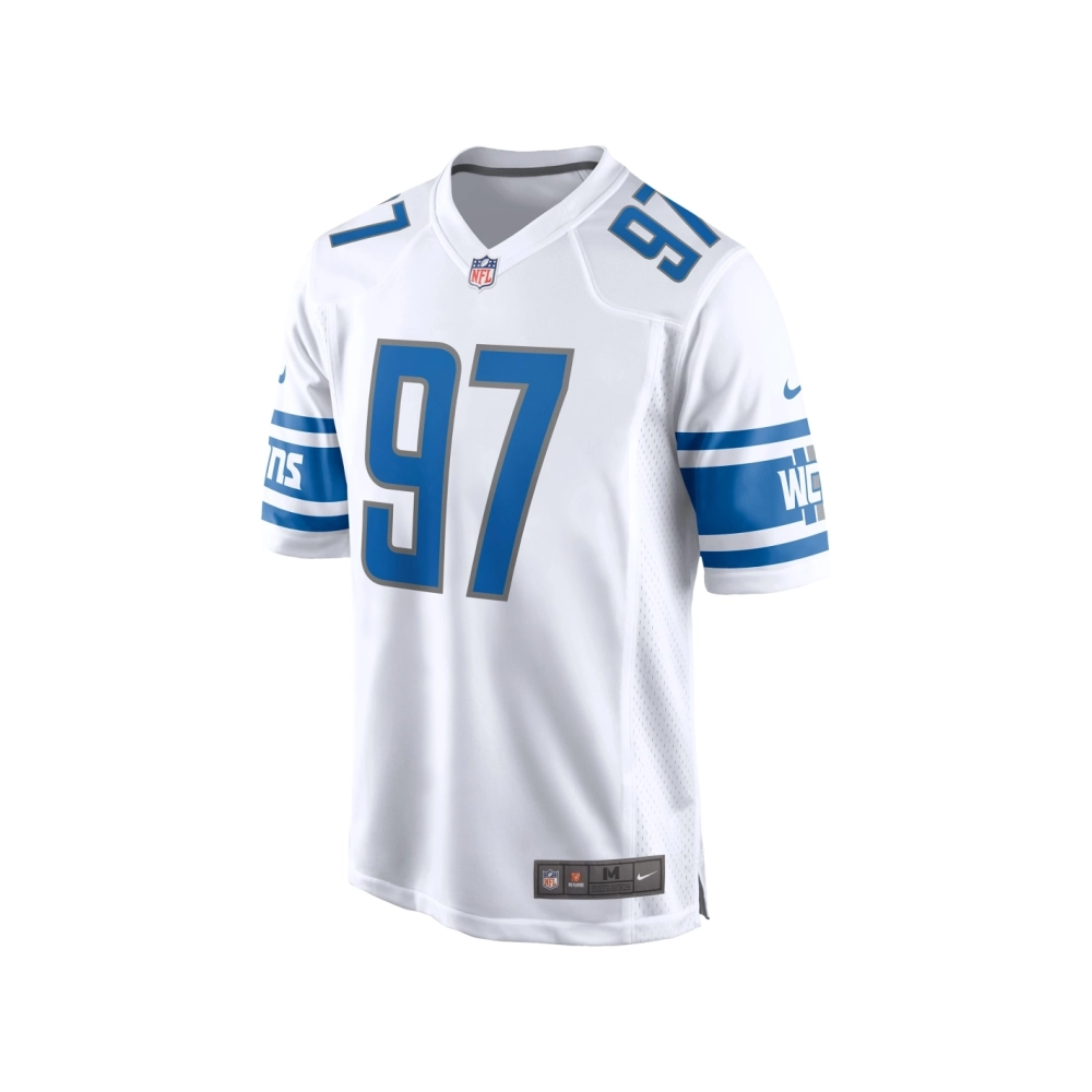 Mens Detroit Lions Aidan Hutchinson White Player Game Jersey